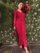 Gown with Front Drapping